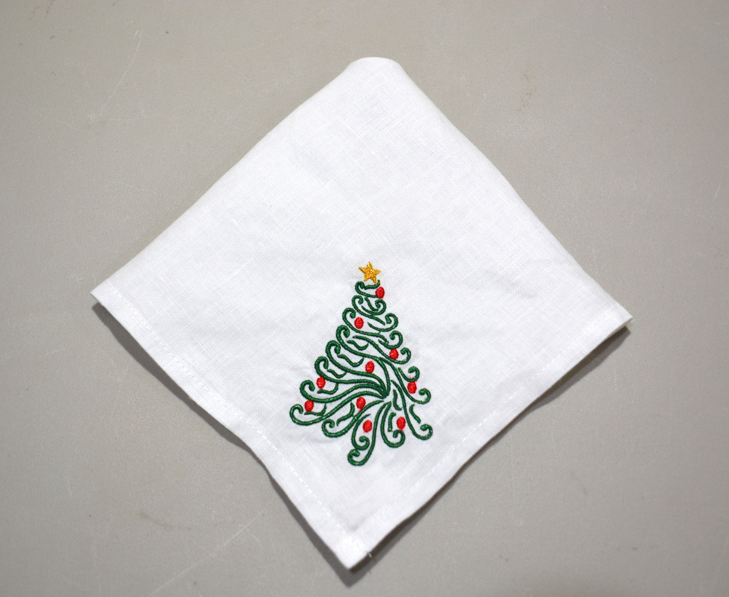 Christmas Tree Swirl Cloth Napkins