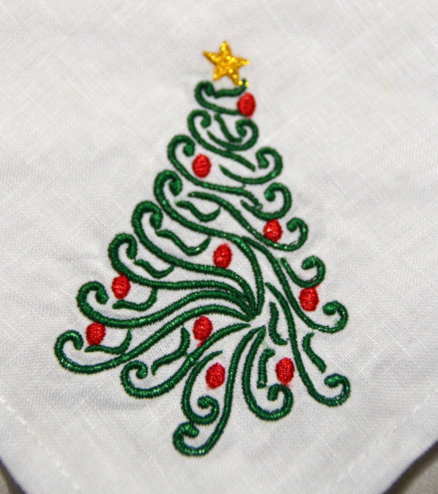 Christmas Tree Swirl Cloth Napkins